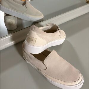 UGG Slip-On Sneakers in Light Beige